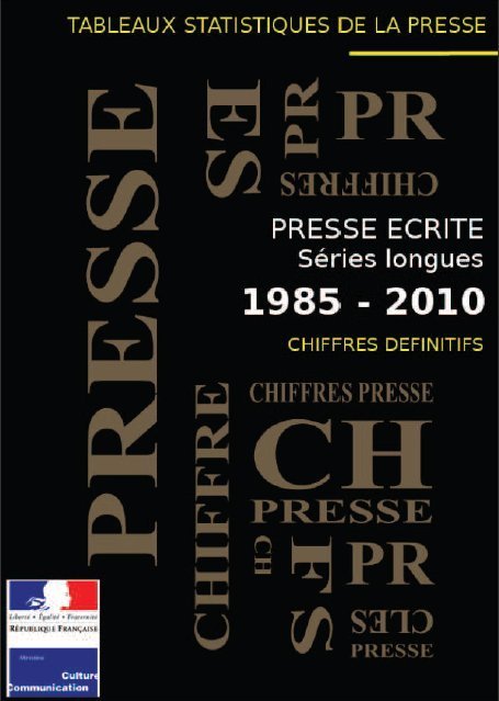 Chiffres de l'année 2010 pour la presse écrite | DocPresseESJ | Scoop.it