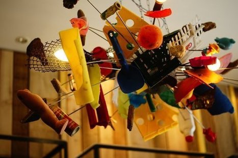 Beach objects ceiling lamp | 1001 Recycling Ideas ! | Scoop.it