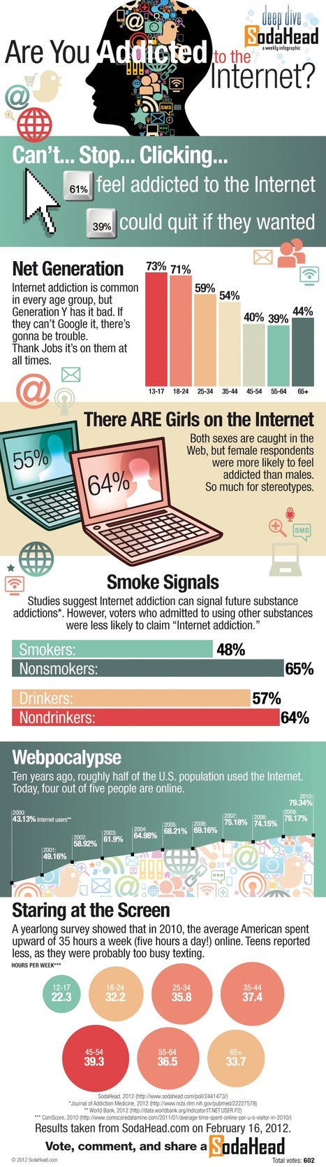 Infographic: Why Most People Say They're Addicted to the Internet | information analyst | Scoop.it