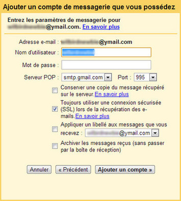 Relever plusieurs boites mail avec Gmail | Le Newbie | TIC, TICE et IA mais... en français | Scoop.it