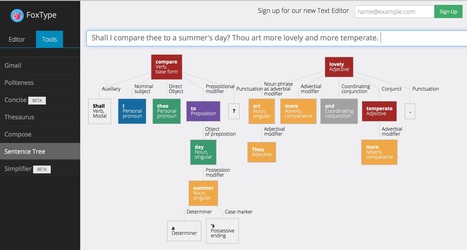 FoxType&nbsp; - Sentence Analysis | Tools for Teachers & Learners | Scoop.it