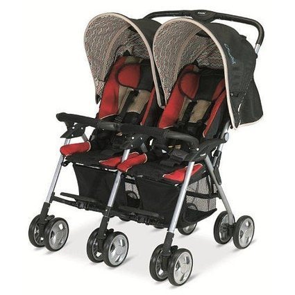 combi twin sport stroller sunset