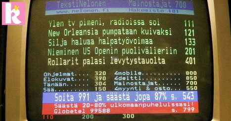 Teksti-tv tuli 1980-luvulla | 1Uutiset - Lukemisen tähden | Scoop.it