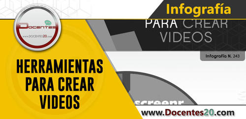 ✍ INFOGRAFÍA: HERRAMIENTAS PARA CREAR VIDEOS | DOCENTES 2.0