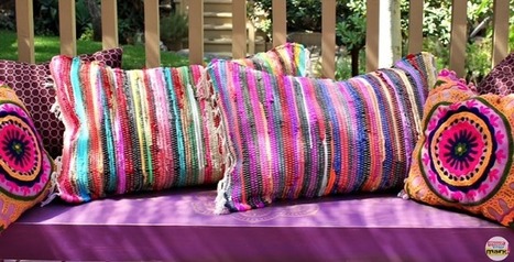Come fare un cuscino con un tappeto senza cucire - Tutorial | Consumo Critico, Decrescita, Riuso e Riciclo Creativo | Scoop.it