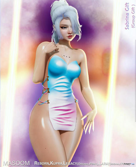 Sabrina Dress October 2022 Group Gift by Masoom | Teleport Hub - Second Life Freebies | Second Life Freebies | Scoop.it