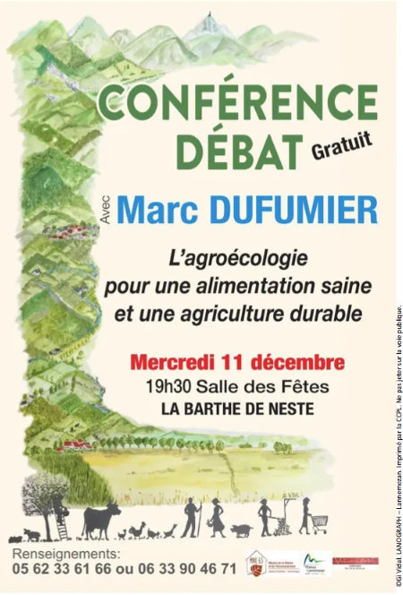  Conférence sur l’agroécologie à La-Barthe-de-Neste le 11 décembre | Vallées d'Aure & Louron - Pyrénées | Scoop.it