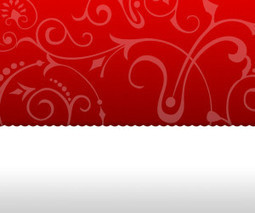 Vintage Floral Red PowerPoint Template | PowerPoint and Presentations | Scoop.it
