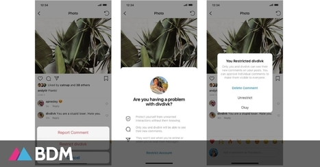 Instagram lance deux outils pour lutter contre le cyberharcèlement | Réseaux sociaux | Scoop.it