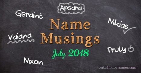 Name Musings: July 2018 | Name News | Scoop.it
