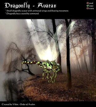 Lucky Kitty Crew: Free Dragonfly Avatar | Second LIfe Good Stuff | Scoop.it