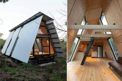 Sula, une maison en A bioclimatique, conçue en kit par l’architecte Diana Salvador (avec plans) | Maison ossature bois écologique | Scoop.it