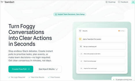 TeamSort. Un outil qui simplifie vos décisions en équipe | TIC, TICE et IA mais... en français | Scoop.it