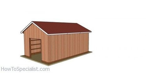 16x24 Pole Barn - Free PDF Download Plans | HowToSpecialist - How to Build, Step by Step DIY Plans | Furniture Plans | Scoop.it