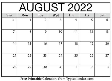 August 2022 Calendar: August 2022 Free Printables | Printable Calendars 2023 | Scoop.it