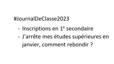 Janvier 2023 | Journal de Classe - Infor Jeunes Laeken | Scoop.it
