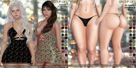 Autumn Dress & Panties Fatpack September 2021 Group Gift by VOOH Designs | Teleport Hub - Second Life Freebies | Second Life Freebies | Scoop.it