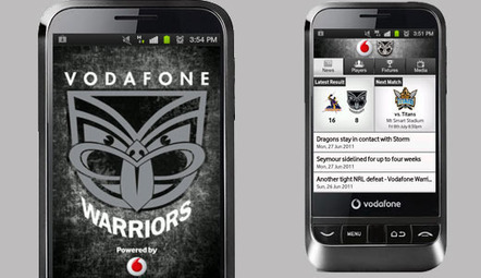 Vodafone Warriors Mobile App - Satellite Media | NZ Warriors Rugby League | Scoop.it