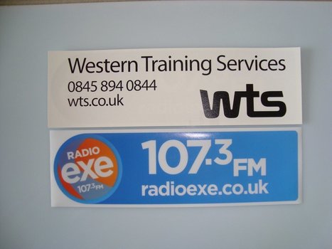 Custom Car Window Stickers Uk Bade Newby Disp