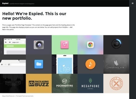 Espied Portfolio Theme für WordPress | Wordpress-Webdesign | Scoop.it