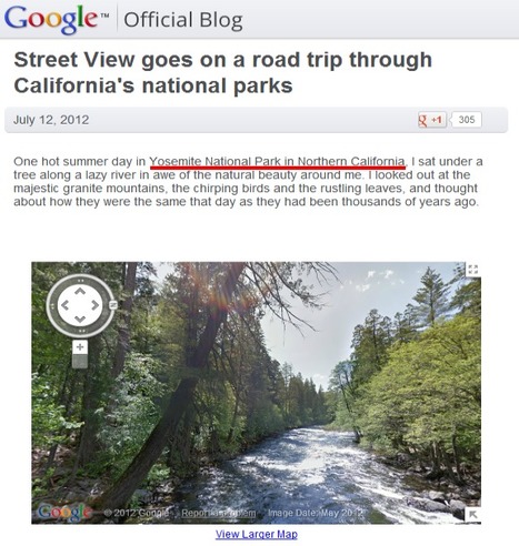 Google Street View fait un voyage au travers du Parc National Yosemite (USA) | Geeks | Scoop.it