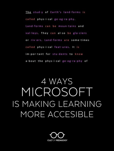 4 Ways Microsoft is Making Learning More Accessible :: Jennifer Gonzalez | Future of Learning | Scoop.it