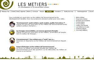 Outils M&eacute;tiers de l'Environnement et du d&eacute;veloppement durable : plaquette, diaporama, fiches m&eacute;tiers... | M&eacute;tiers et emploi de l'&eacute;conomie verte | Scoop.it