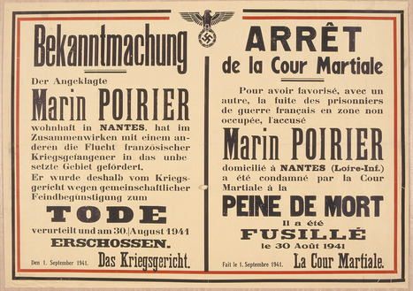 Une collection de plus de 350 affiches de la guerre 1939-1945 - [Archives municipales de Nantes] | Histoire 2 guerres | Scoop.it
