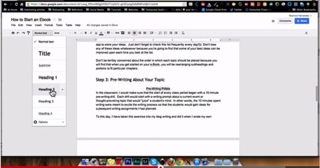 Two Easy Ways to Create A Table of Content in Google Docs  | TIC & Educación | Scoop.it