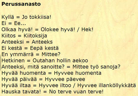 Savon murteen sanasto | 1Uutiset - Lukemisen t&auml;hden | Scoop.it