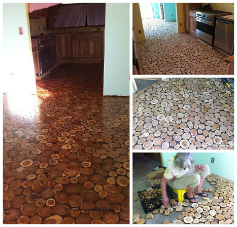 Georgeous Cordwood Flooring by Sunny | 1001 Recycling Ideas ! | Scoop.it