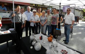 Les artistes du village ont exposé sur le marché | Garidech | Scoop.it