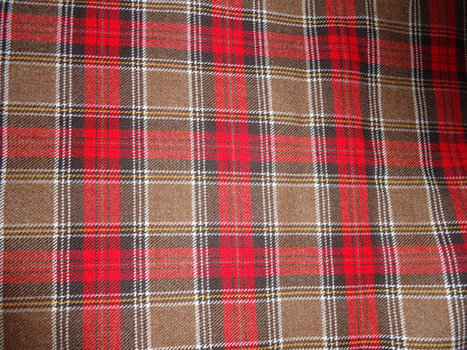 vintage Red Beige Plaid wool flannel remnant Jordan Marsh | Boston, you're my home | Scoop.it