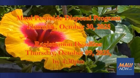 Free pesticide disposal event coming to Maui Oct. 30 : Maui Now | Industry 411 - Waste Management | Scoop.it