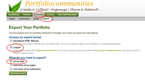 Creating backup copies of a Mahara eportfolio | iCampus21 | Moodle and Web 2.0 | Scoop.it