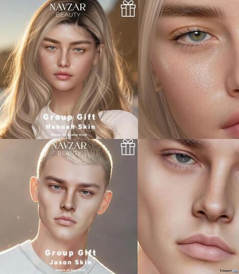 Hannah & Jason Skin September 2026 Group Gift by Navzar Beauty | Teleport Hub - Second Life Freebies | Second Life Freebies | Scoop.it