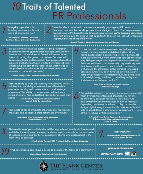 10 Traits of Talented Public Relations Professionals | Tampa Florida Public Relations | Scoop.it