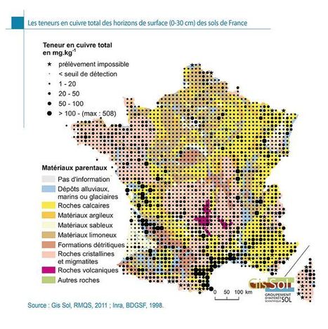 La carte de France du cuivre recouvre celle du vin et des vergers | Les Colocs du jardin | Scoop.it