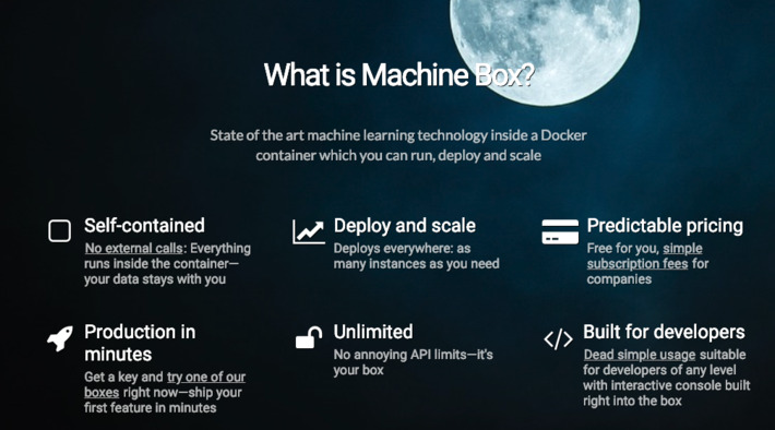 Machine Box is a new service that provides Machine learning "in a box" and could help deploy AI way more easily than what is possible today #AI #machineLearning | WHY IT MATTERS: Digital Transformation | Scoop.it