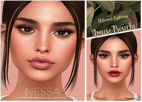 Nessa Bento Shape For Genus Head Baby Face August 2019 Group Gift by Amuse Bouche | Teleport Hub - Second Life Freebies | Teleport Hub | Scoop.it