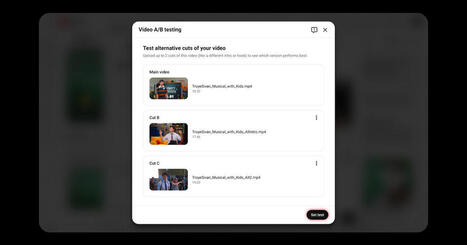 Sur YouTube, les cr&eacute;ateurs pourront tester plusieurs versions d&rsquo;une m&ecirc;me vid&eacute;o | R&eacute;seaux sociaux | Scoop.it