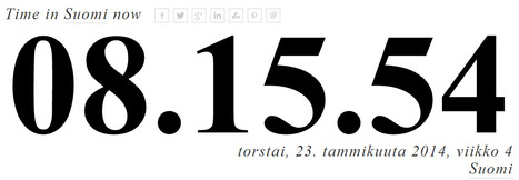 Time in Finland now - Time.is | 1Uutiset - Lukemisen tähden | Scoop.it