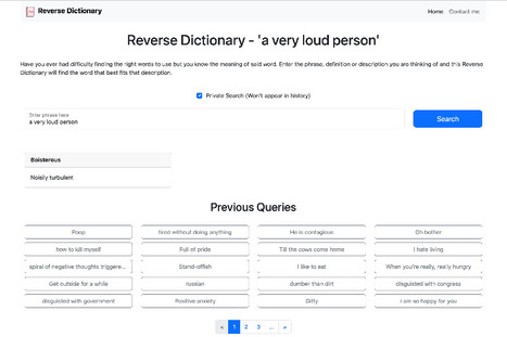 Reverse Dictionary – Find words that fit your description | Continuous Learning | Scoop.it