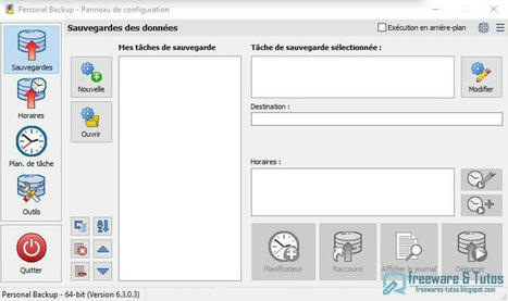 Personal Backup : un logiciel gratuit pour sauvegarder vos précieuses données | Freewares | Scoop.it