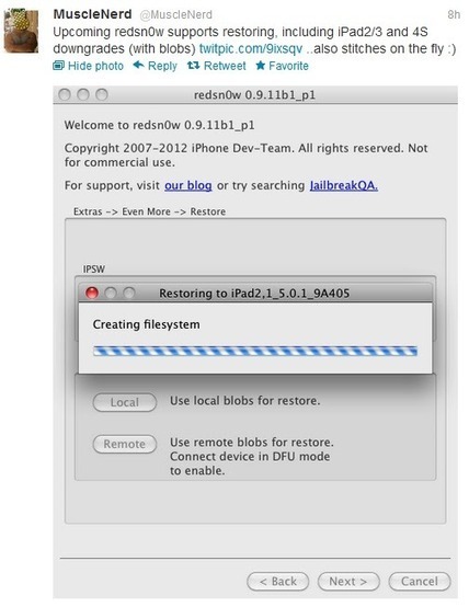 Downgrading iPhone 4S iPad 2 and iPad 3 will possible in the upcoming redsn0w release ~ Geeky Apple - The new iPad 3, iPhone iOS 5.1 Jailbreaking and Unlocking Guides | Jailbreak News, Guides, Tutorials | Scoop.it