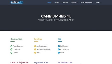 Edu-Curator: CambiumNed: Website voor het vak Nederlands met gratis online oefenmateriaal | Mediawijsheid in het VO | Scoop.it