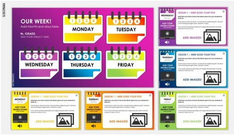 Weekly Planner for Online Lessons based on Google Slides or PowerPoint from Slides mania  | iGeneration - 21st Century Education (Pedagogy & Digital Innovation) | Scoop.it