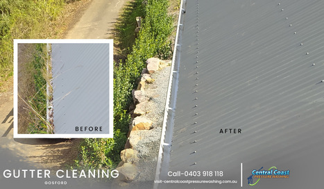 Let's Make Your Gutter Spotless with Expert Gutter Cleaning Service | Central Coast Pressure Washing | Scoop.it