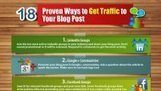 18 Ways to Generate Traffic to Your Blog Post [INFOGRAPHIC] | Social Media Today | The 21st Century | Scoop.it