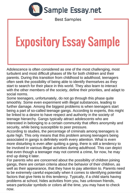 explanatory essay sentence